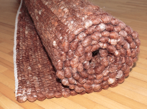 Teppich-Läufer Schurwolle handgewebt 100 x 175 cm